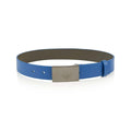 Emporio Armani Boys Blue Leather Plate Belt - NorthBoys
