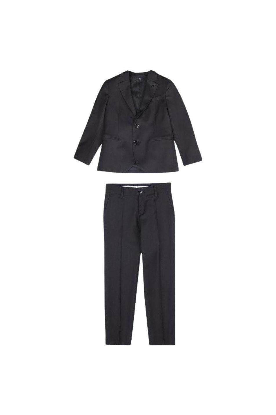 Emporio Armani Boys Classic Slim Fit Wool Suit-NorthBoys