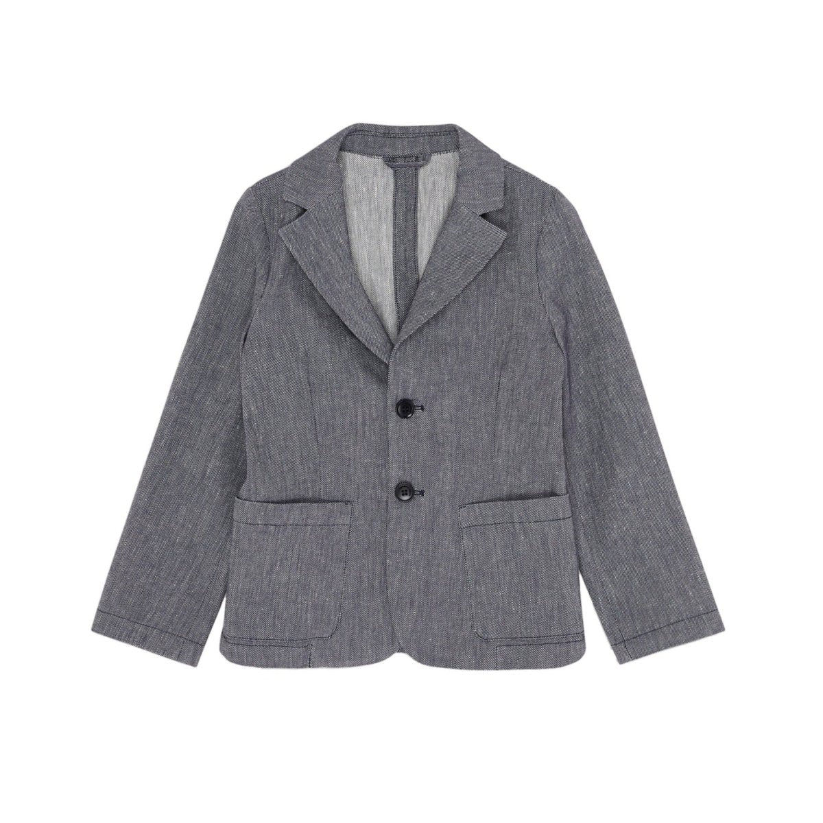 Emporio Armani Boys Linen Blazer_Blue 3L4GJ2 - NorthBoys