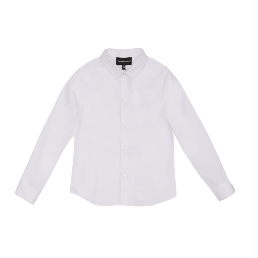 Emporio Armani Boys Linen Dress Shirt_8N4CJ9 - NorthBoys