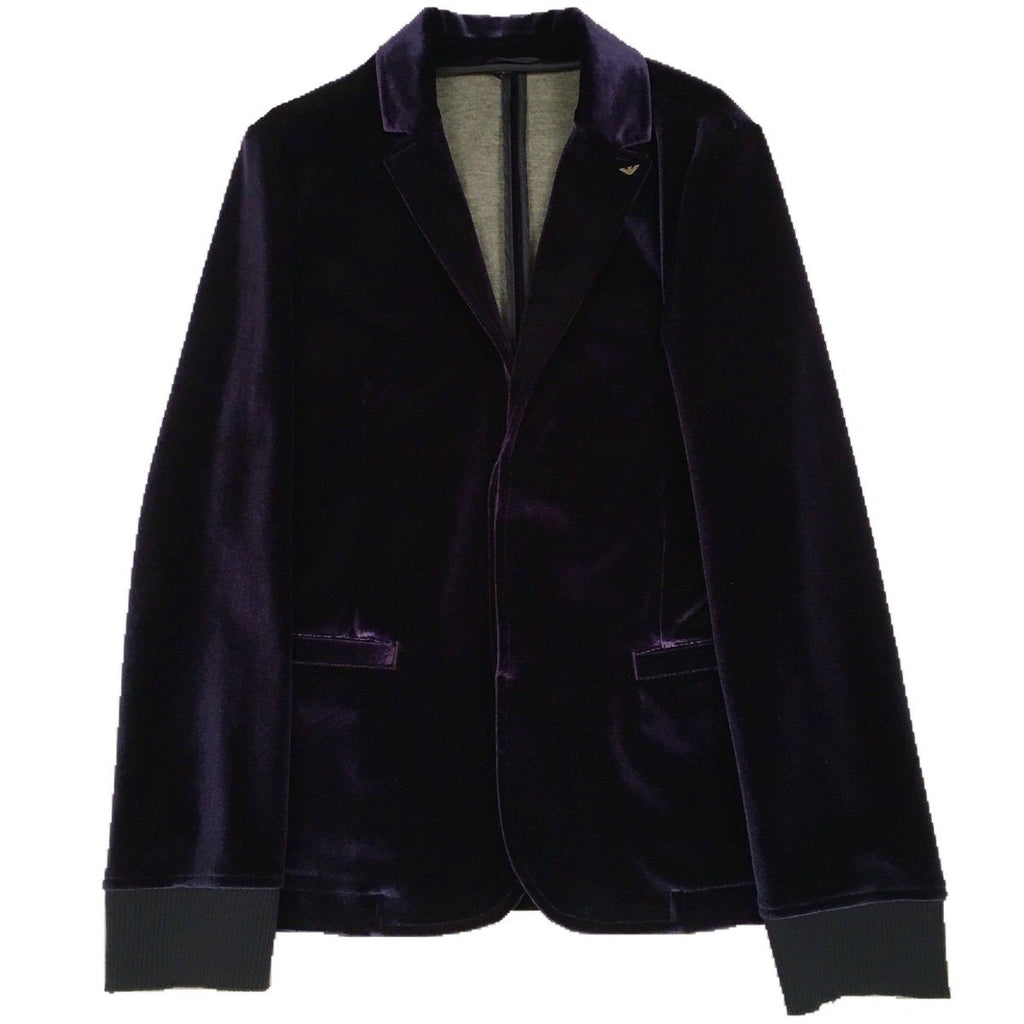 Emporio Armani Boys Royal Blue Velvet Blazer 192 6G4GJ6 - NorthBoys