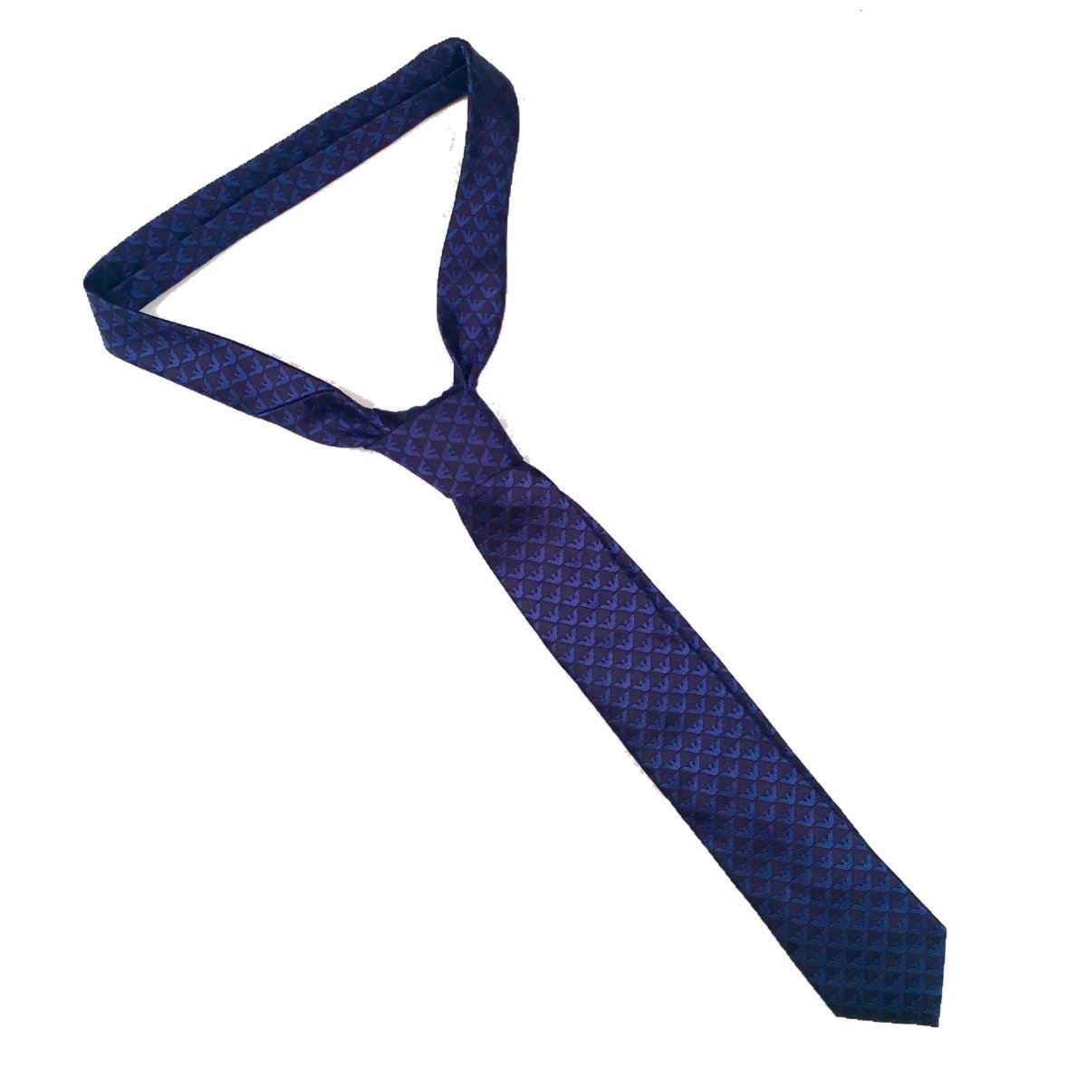 Emporio Armani Boys Silk Blue Tie 409525 - 00035 - NorthBoys