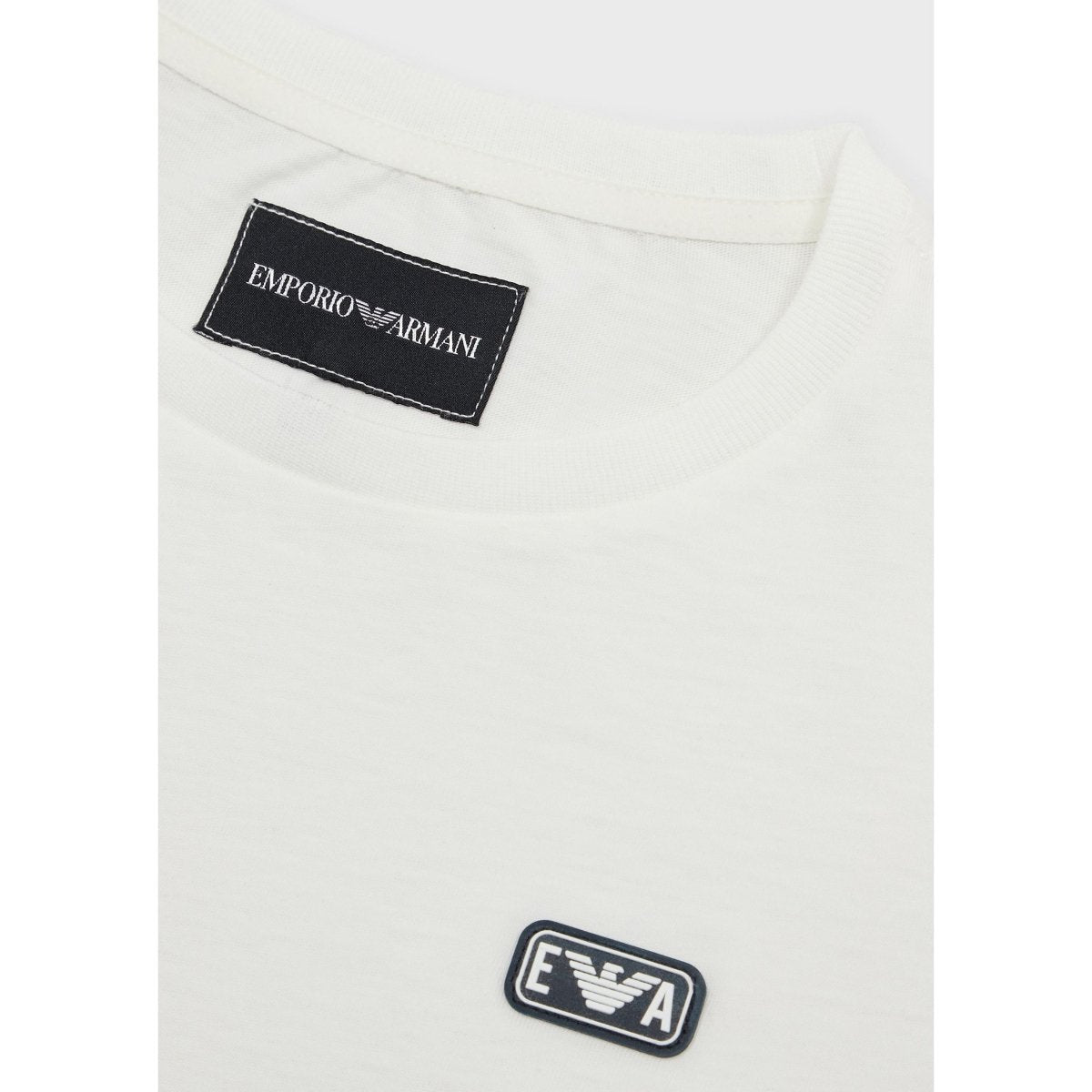 Emporio Armani Boys White Short Sleeve T-Shirt - NorthBoys