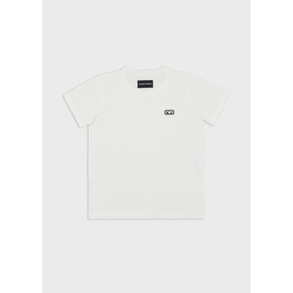 Emporio Armani Boys White Short Sleeve T-Shirt - NorthBoys