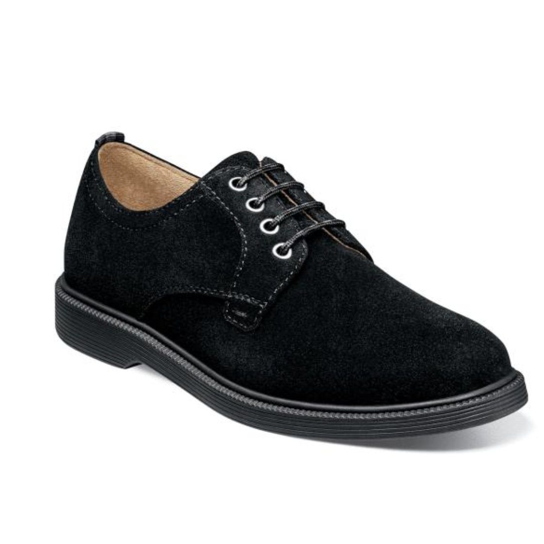 Florsheim Kid's Shoe Supacush Jr. Black Suede 16630 - 008 - NorthBoys