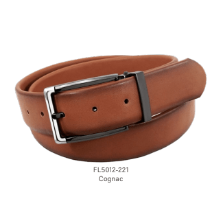 Florsheim Mens Italian Leather Cognac Belt FL5012 - NorthBoys
