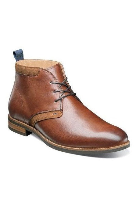 Florsheim Men's Uptown Plain Toe Black or Cognac Chukka Boot 15167 - NorthBoys