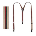 Fore Axel & Hudson Boys Khaki Suspenders - NorthBoys