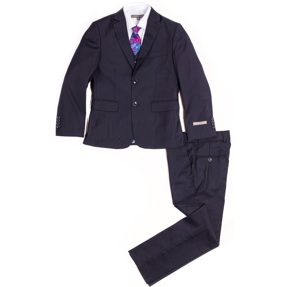 Geoffrey Beene Dark Navy 3 Piece Suit-NorthBoys
