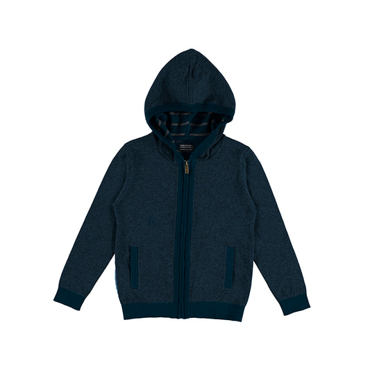 Nukutavake Knitted Navy Hoodie 7346-70