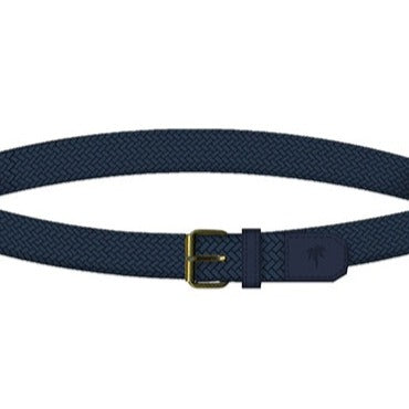 Navy elasticated and buckled belt for boys