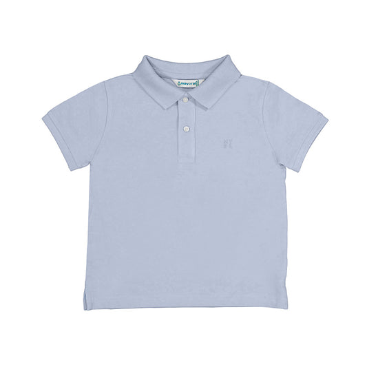 Mayoral Mini Basic Short Sleeve Polo_Blue 150-85