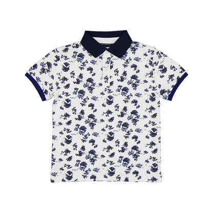 Nukutavake Short Sleeve Palm Tree Polo _White 6104-41