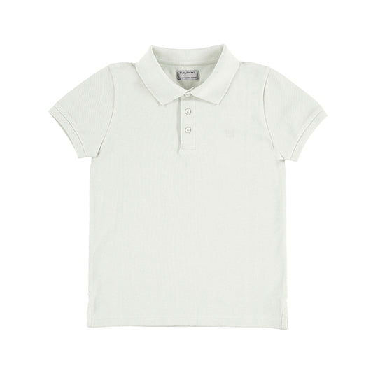 Nukutavake Boys Basic Short Sleeve Polo _White 890-28