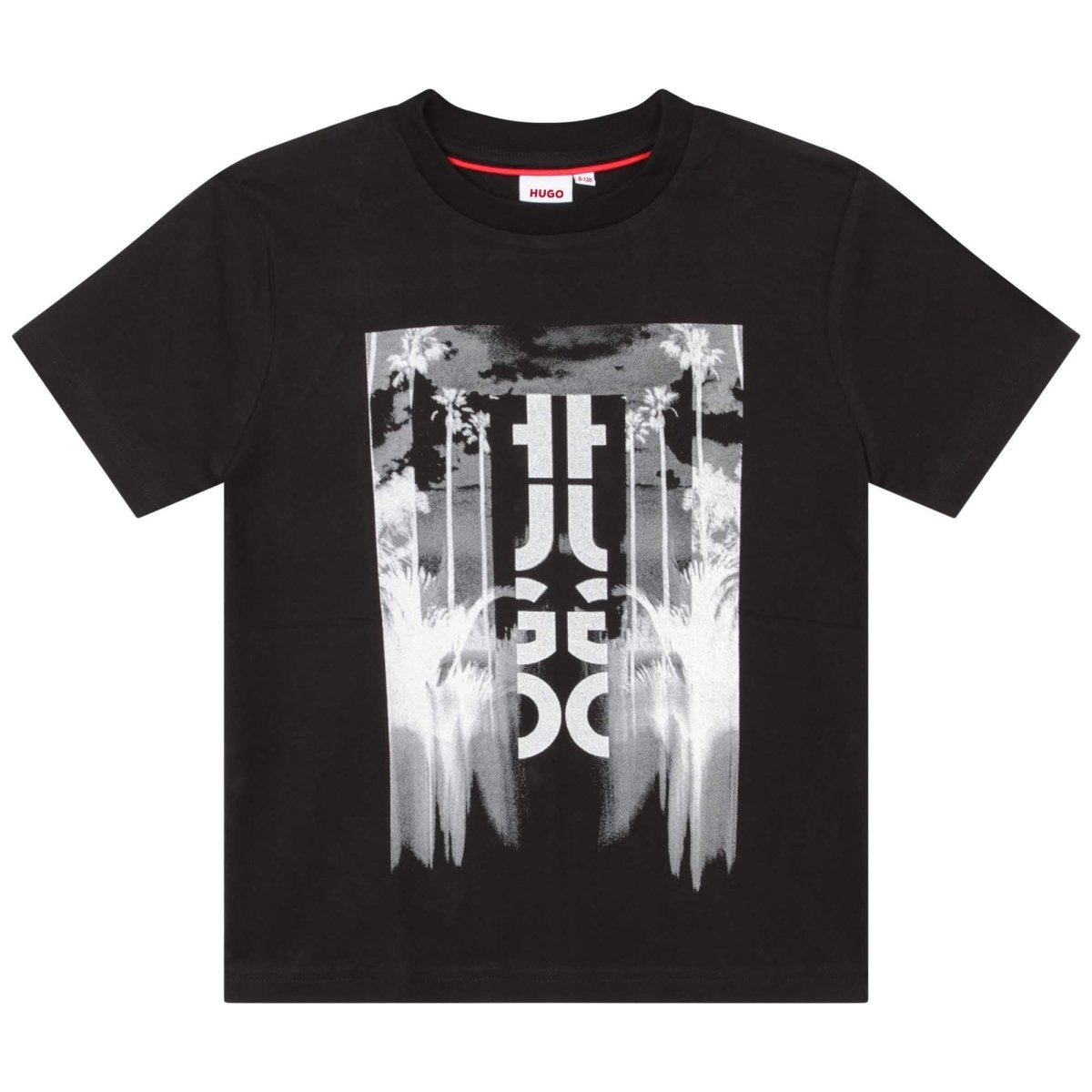 HUGO T-Shirt w/Logo Graphic _Black G25107 - 09B - NorthBoys