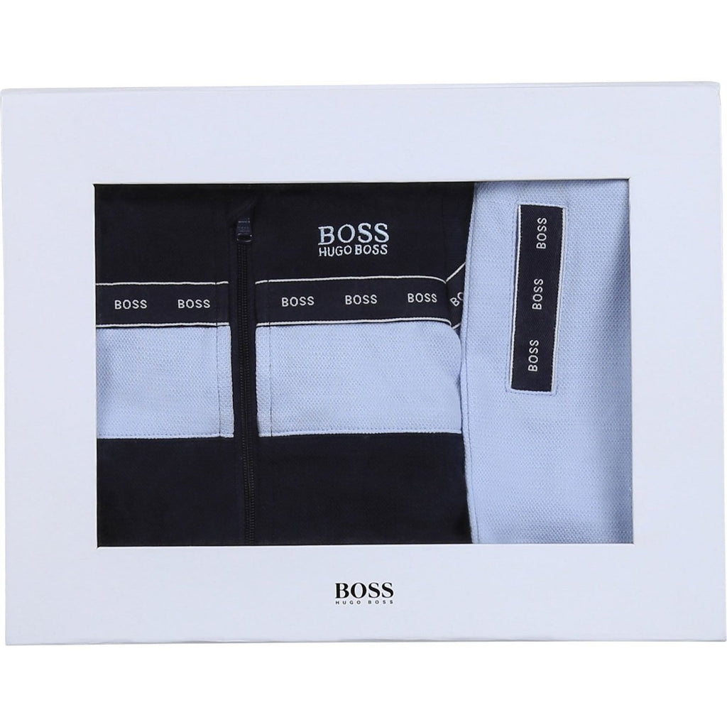 Hugo Boss Baby Boys T-Shirt+Trousers+Cardigan Set J98330 - NorthBoys