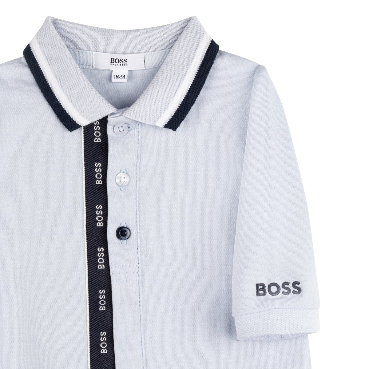 Hugo Boss Baby Footed Sleeper_ Pale Blue J97189 - 771 - NorthBoys