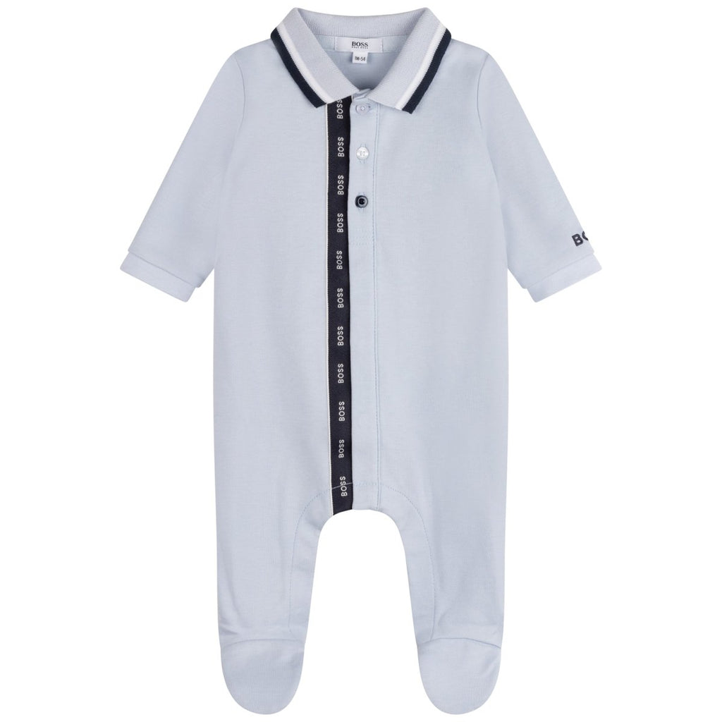 Hugo Boss Baby Footed Sleeper_ Pale Blue J97189 - 771 - NorthBoys