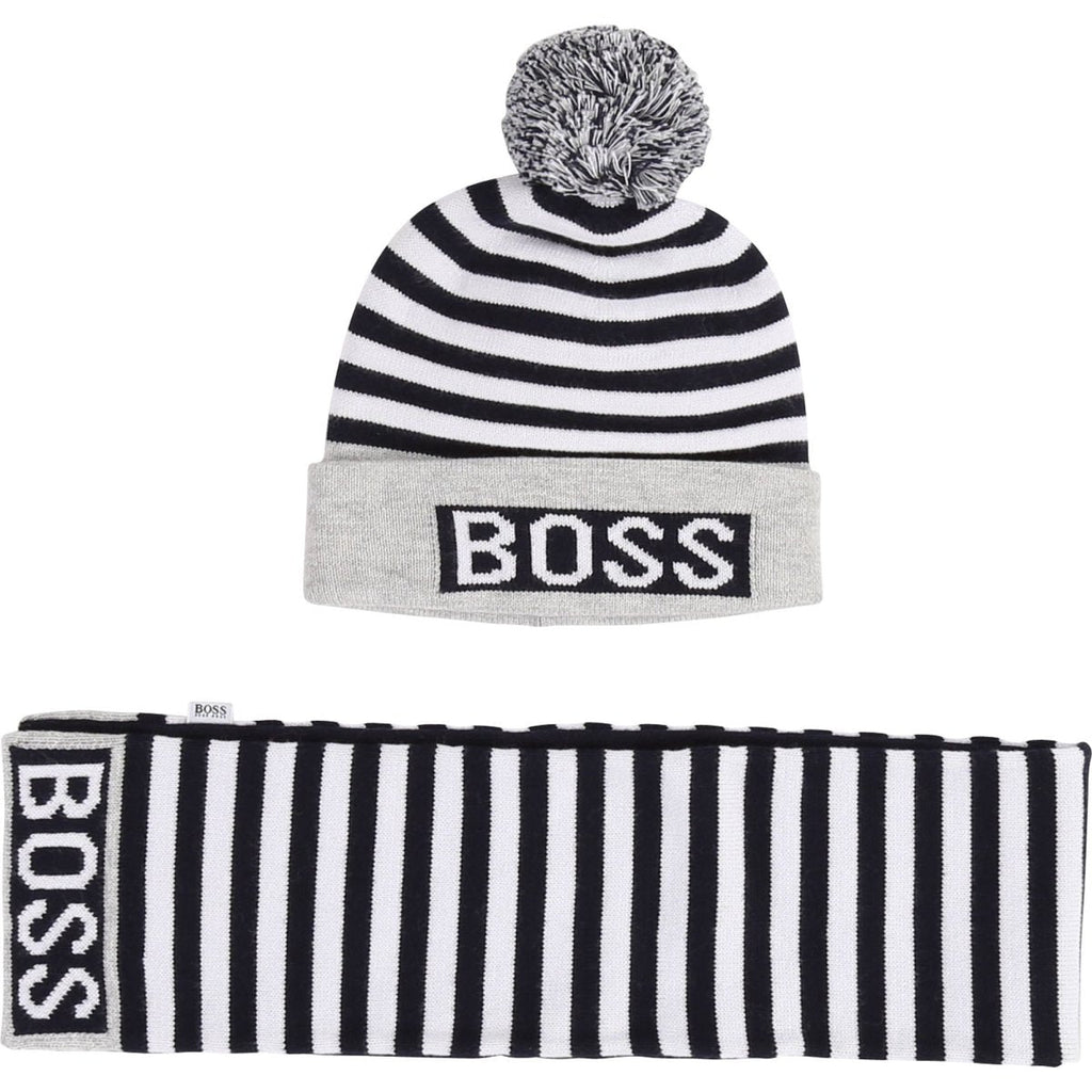 Hugo Boss Baby Hat & Scarf Set 192 J98261 - NorthBoys