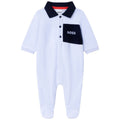 Hugo Boss Baby Polo Velour Sleeper_Blue J97195 - NorthBoys