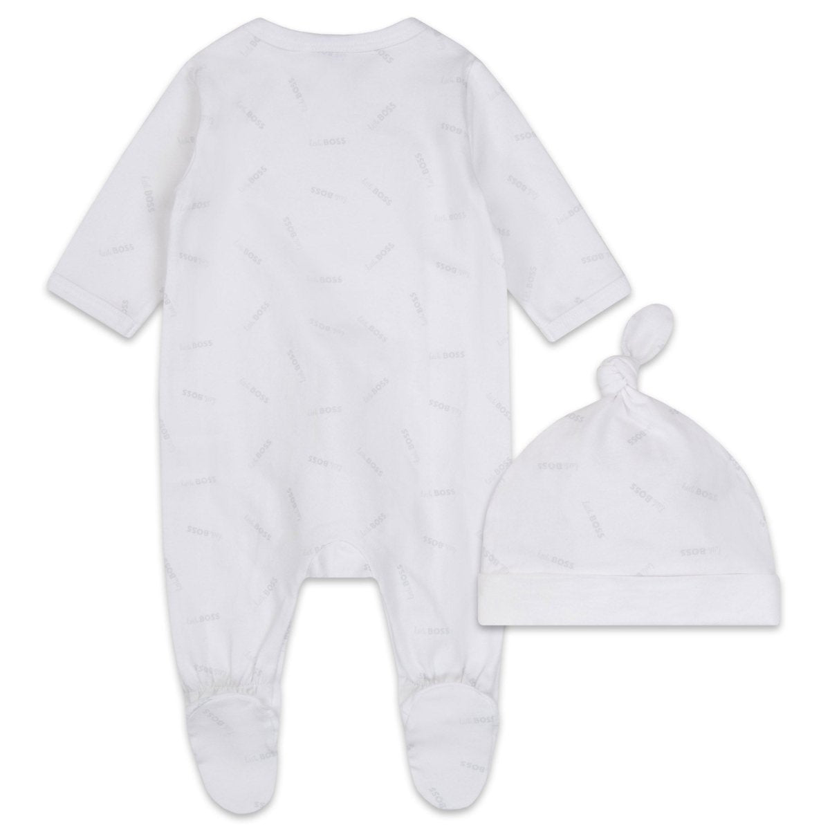 Hugo Boss Baby White Sleeper & Hat Set _ J98379 - 10B - NorthBoys
