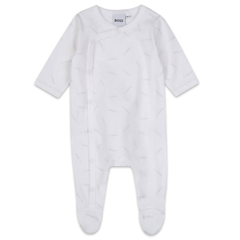 Hugo Boss Baby White Sleeper & Hat Set _ J98379 - 10B - NorthBoys