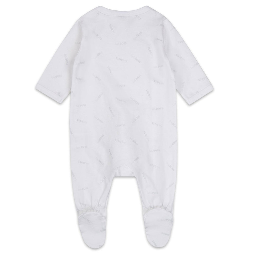 Hugo Boss Baby White Sleeper & Hat Set _ J98379 - 10B - NorthBoys