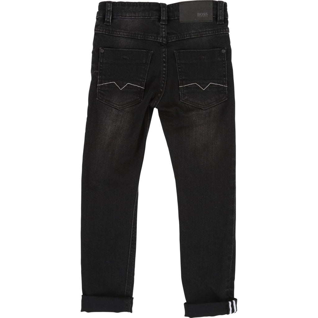 Hugo Boss Boys Black Denim Pants - NorthBoys