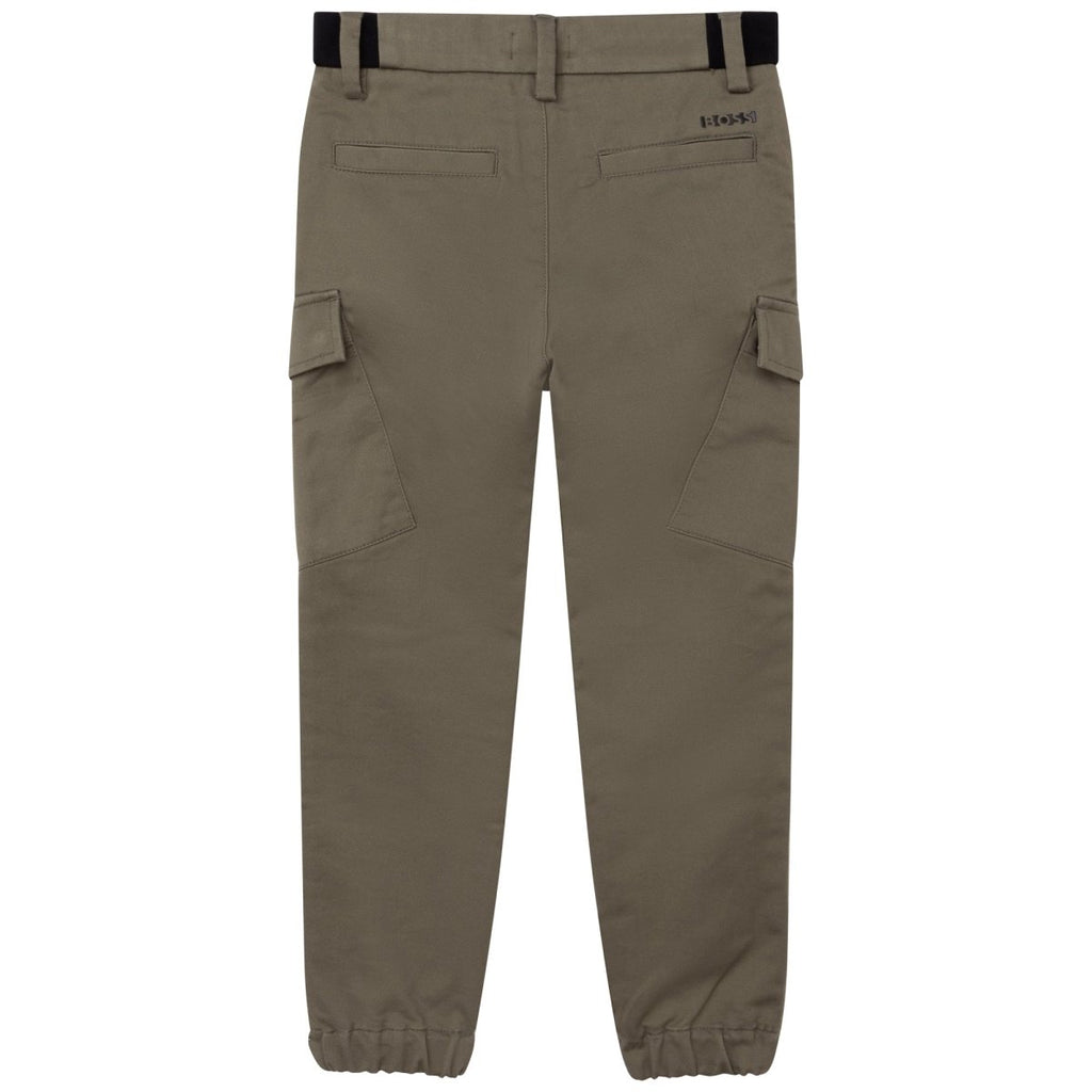 Hugo Boss Boys Cargo Pants _ Green J24764 - 724 - NorthBoys