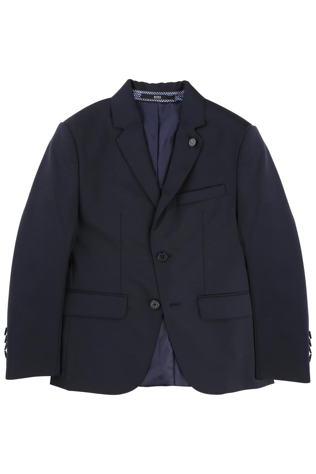 Hugo Boss Boys Classic Slim Navy Wool Suit-NorthBoys