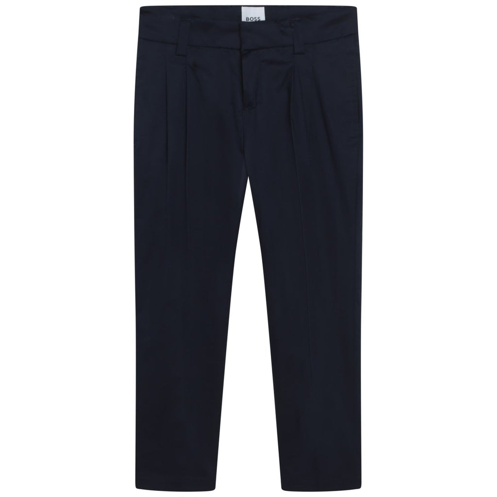 Hugo Boss Boys Cotton Dress Pants_ Navy J24779 - 849 - NorthBoys