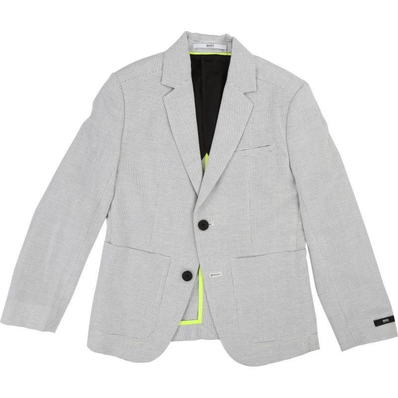 Hugo Boss Boys Cotton White/Grey Suit J26375/J24568-NorthBoys