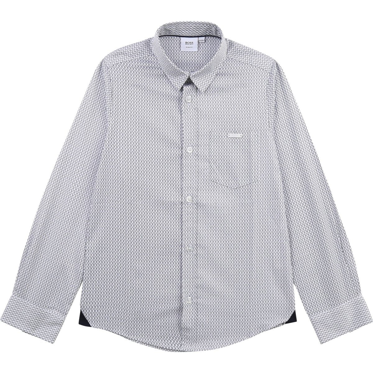 Hugo Boss Boys Dress Shirt with Boss Logo - NorthBoys