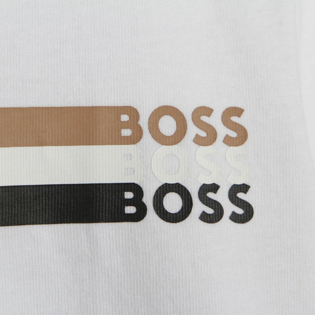 Hugo Boss Boys Fitted T-Shirt _ White J25O18 - 10P - NorthBoys