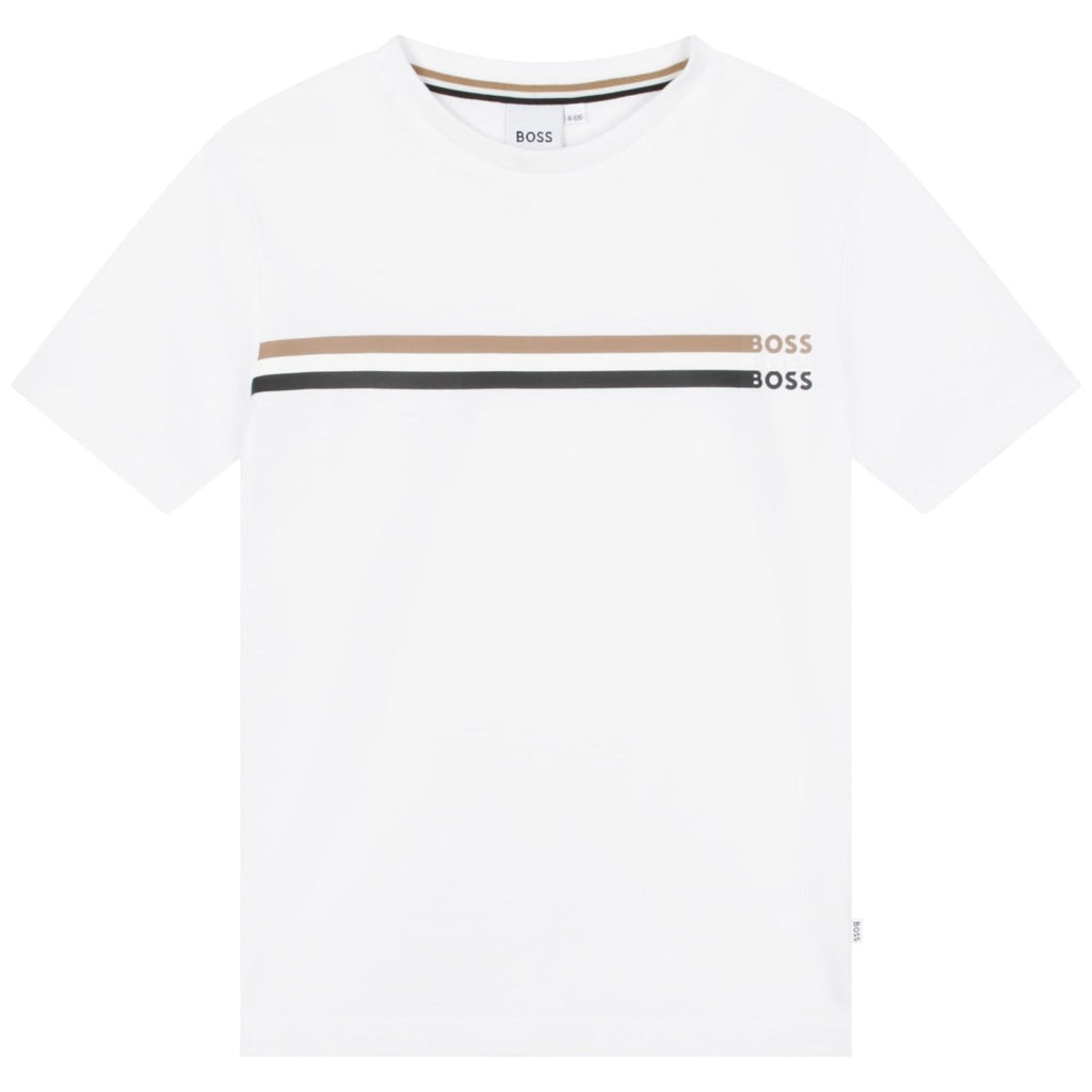 Hugo Boss Boys Fitted T-Shirt _ White J25O18 - 10P - NorthBoys