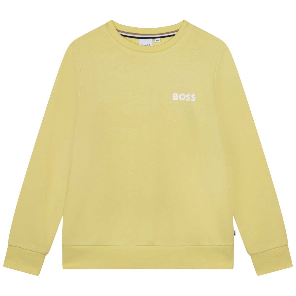 Hugo Boss Boys Fleece Logo Sweatshirt _Yellow J25O43 - 528 - NorthBoys