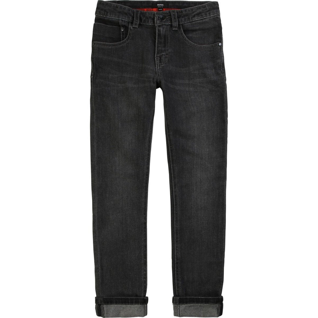 Hugo Boss Boys Grey Denim Jeans - NorthBoys