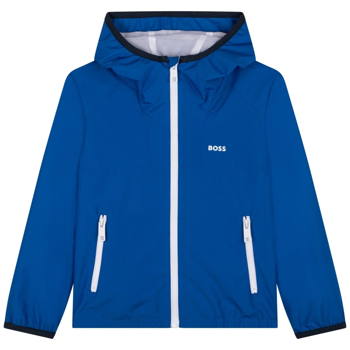 Hugo Boss Boys Hooded Windbreaker w/Logo_ Electric Blue J26469 - 871 - NorthBoys