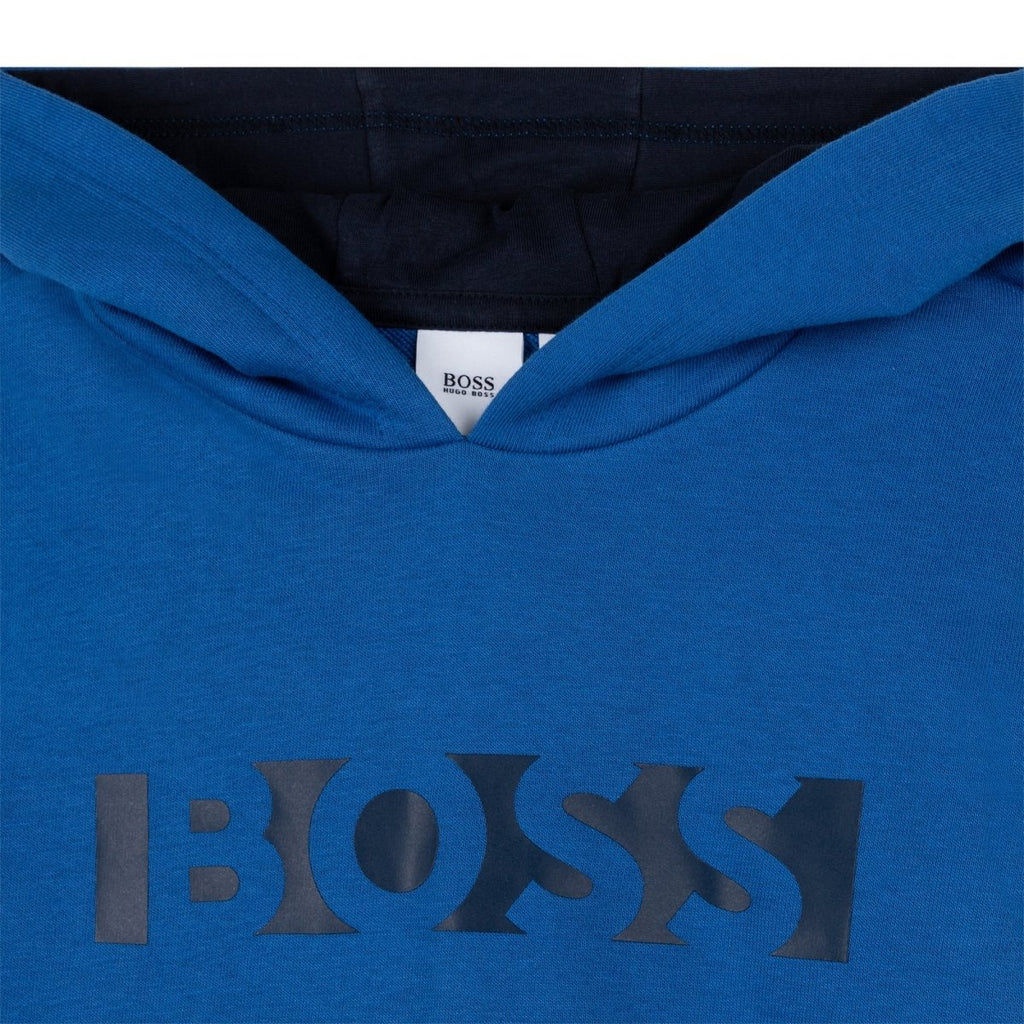 Hugo Boss Boys Hoodie w/Logo_ Electric Blue J25N69 - 871 - NorthBoys
