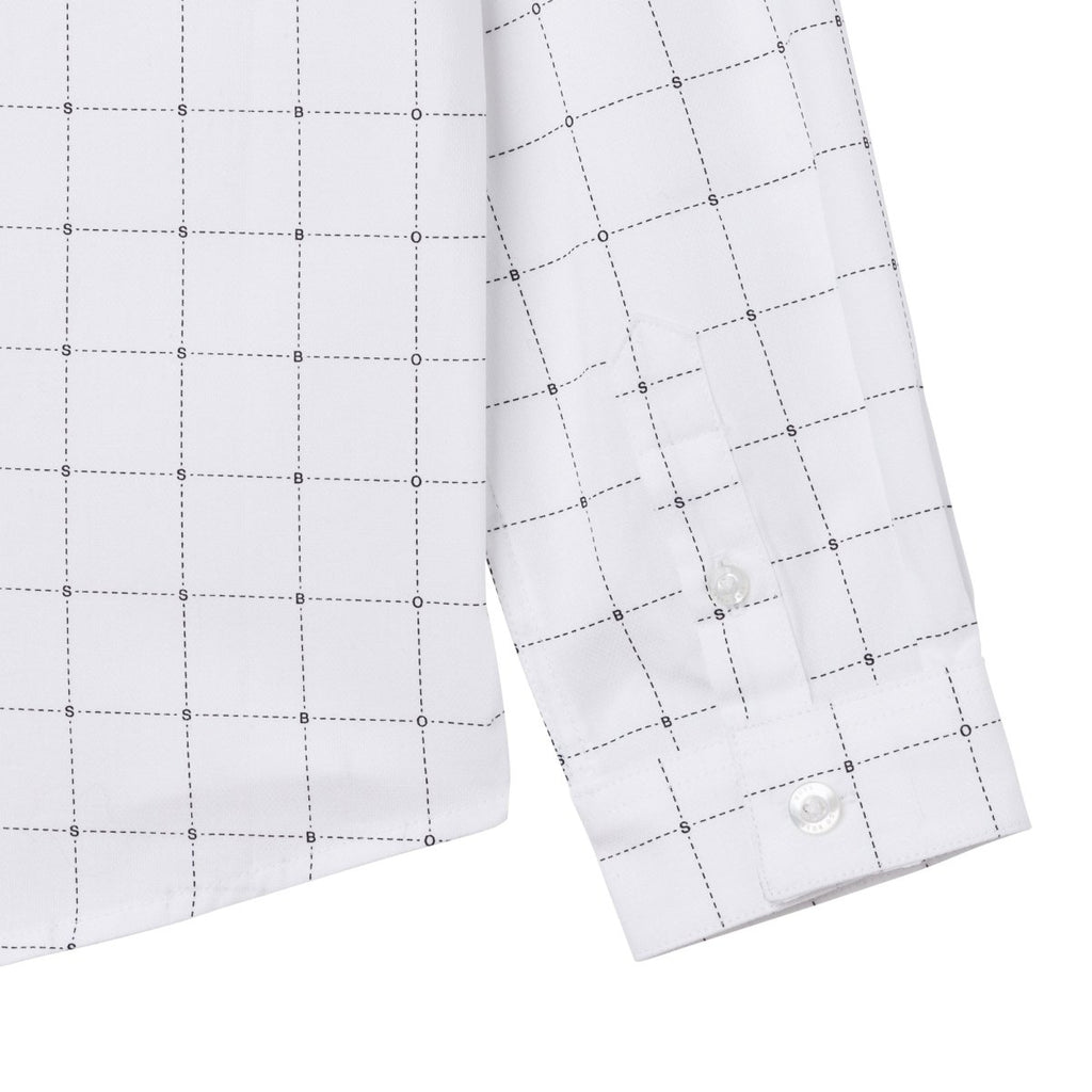 Hugo Boss Boys L/S Dress Shirt w/Pattern_ White J25N64 - 10B - NorthBoys