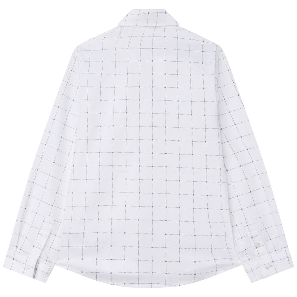 Hugo Boss Boys L/S Dress Shirt w/Pattern_ White J25N64 - 10B - NorthBoys