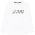 Hugo Boss Boys L/S Shirt w/Logo _White J25M17 - 10B - NorthBoys