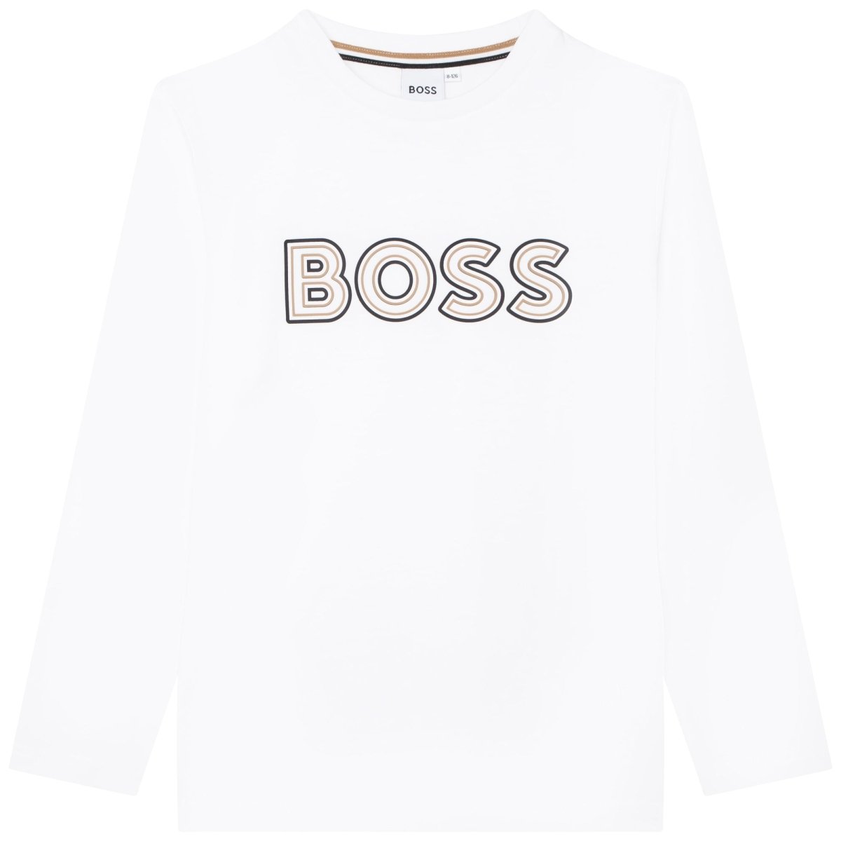 Hugo Boss Boys L/S Shirt w/Logo _White J25M17 - 10B - NorthBoys