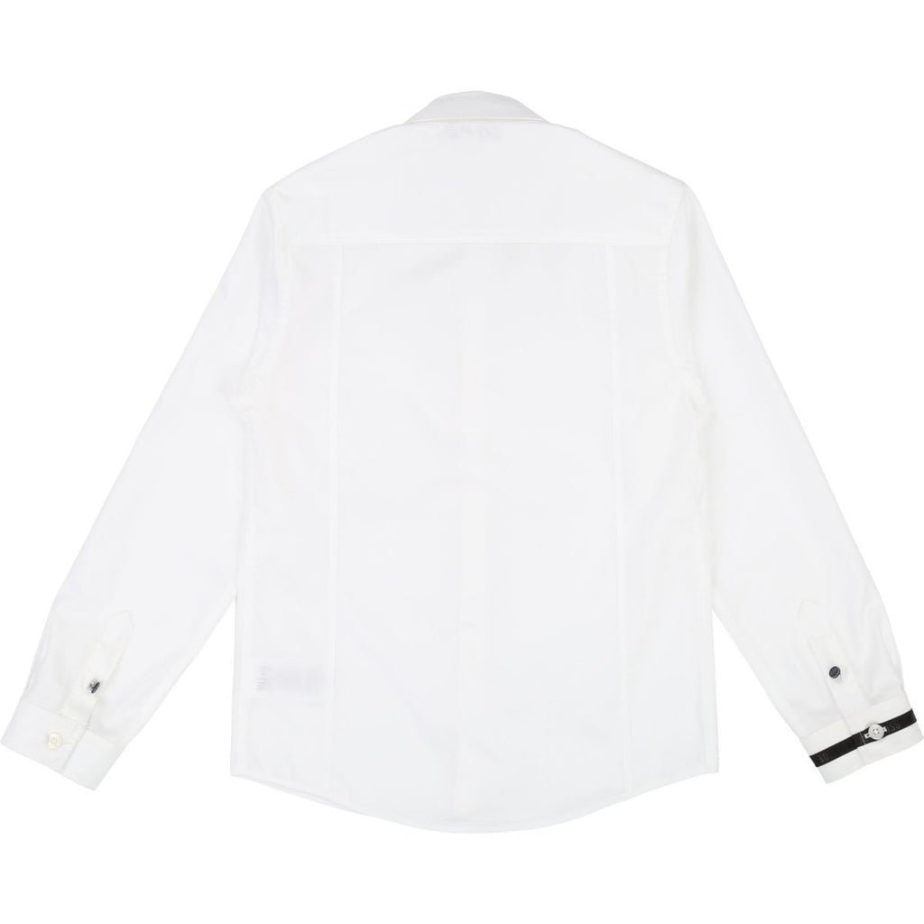 Hugo Boss Boys L/S Slim Fit White Shirt J25D31 - NorthBoys