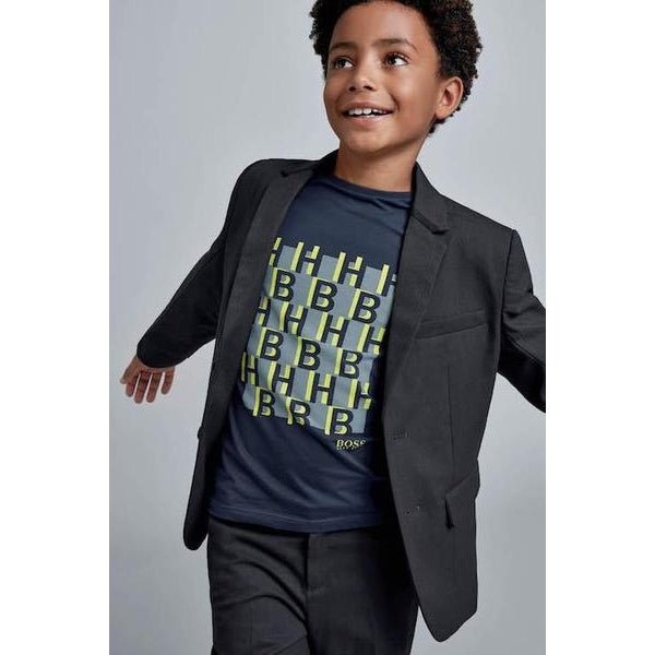 Hugo Boss Boys Long - sleeved slim - fit T-shirt with monogram print J25G38 - NorthBoys