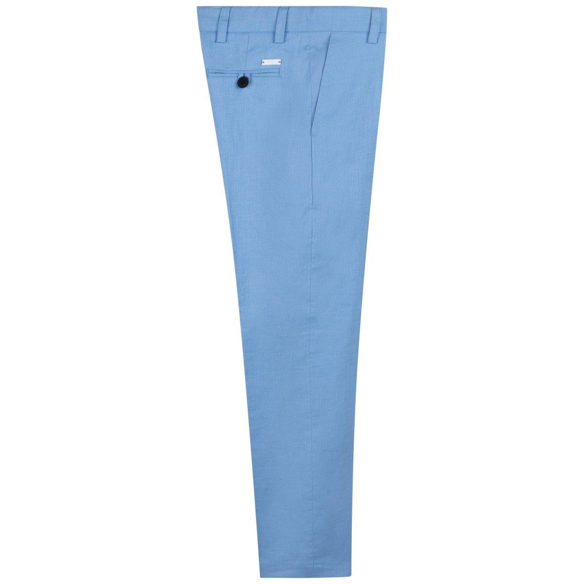 Hugo Boss Boys Oxford 2 Piece Slim Suit_ Pale Blue J26465/J24767-784-NorthBoys