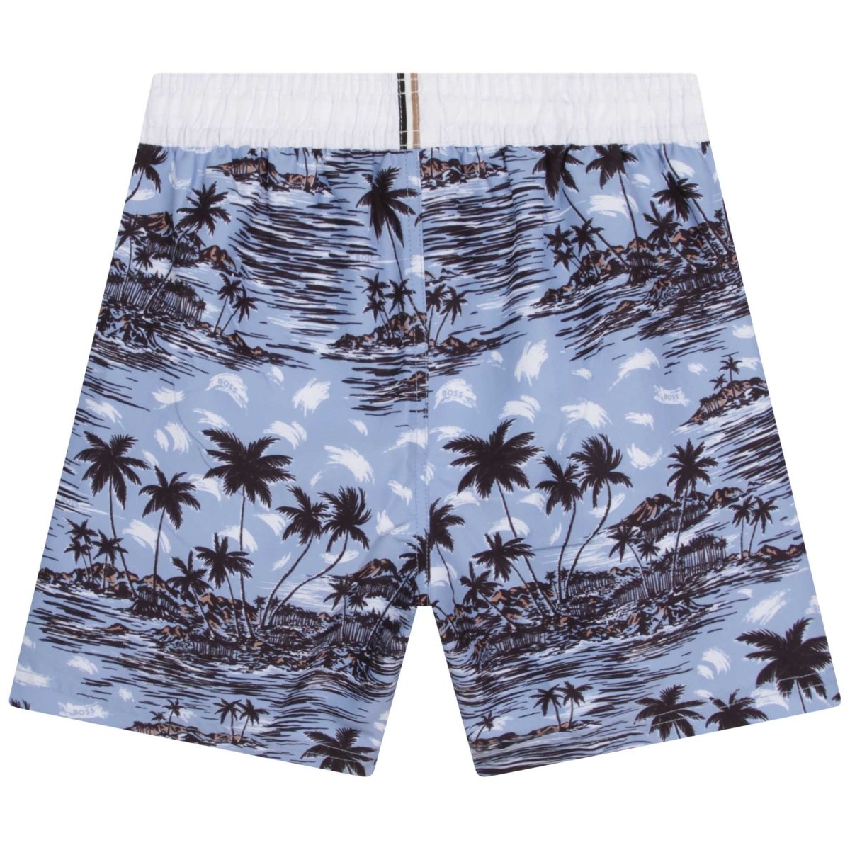 Hugo Boss Boys Printed Swim Shorts_ Blue J24848 - 77A - NorthBoys