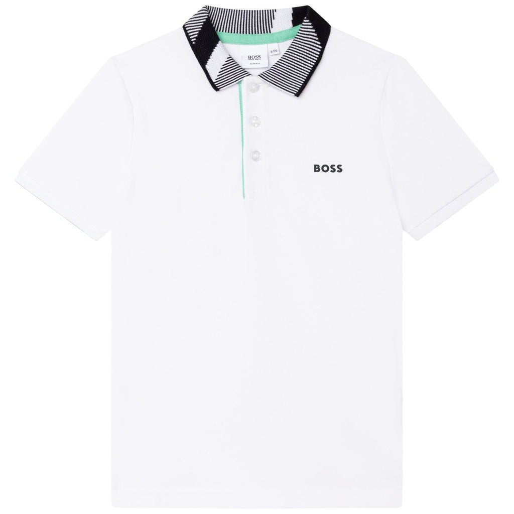 Hugo Boss Boys S/S Polo _ White J25N58 - 10B - NorthBoys
