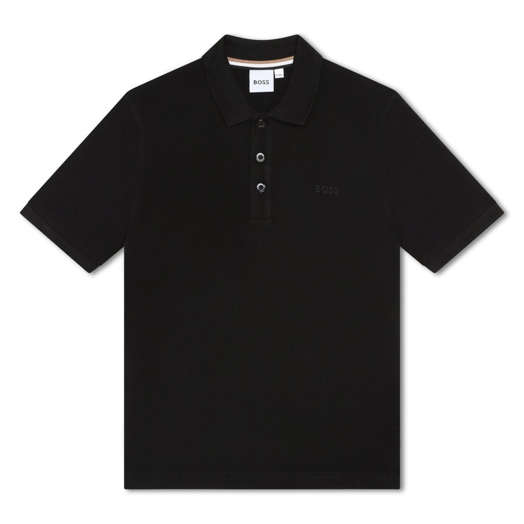 Hugo Boss Boys S/S Polo _Black J25O24 - 09B - NorthBoys
