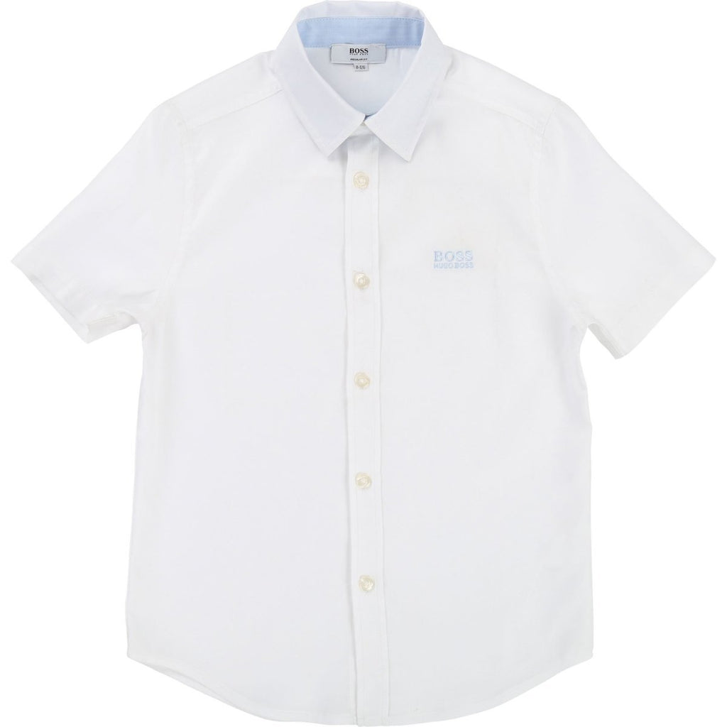 Hugo Boss Boys Short Sleeve Dress Shirt J25Z05 - NorthBoys